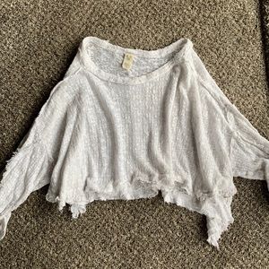 Free People island Girl Hacci Top (White)